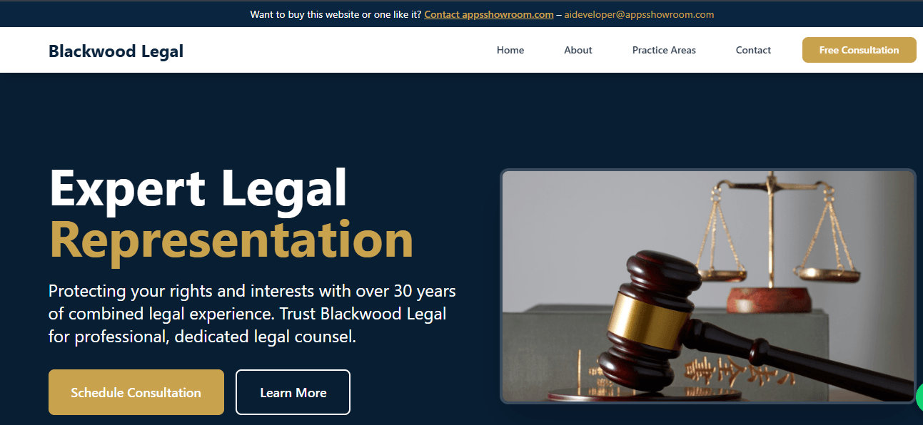 Blackwood Legal - Legal Services Website